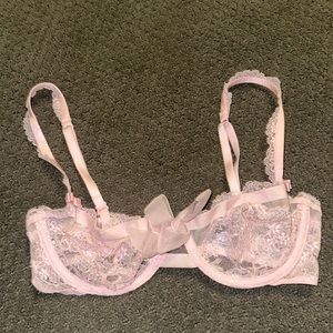 Light pink Victoria’s Secret lace bra